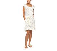 Ragwear ZEPHIE Organic Damen Frauen Kurzarmkleid,Kleid,Freizeitkleid,Sommerkleid,ärmellos,Taillengürtel,Regular Fit,White (7000),XL