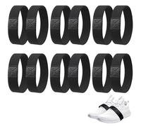 Raheem 6 Paar Schnürsenkel Fixierband für Fußballschuhe Stabil Reißfest Anti-Lockerung Trainings Wettkampfschuhe Indoor/Outdoor Fußball, Schule,Outdoor Training für Jugendliche und Erwachsene(Schwarz)