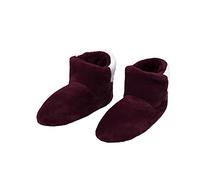 RAIKOU Cosyshoe Hausschuhe-Pantoffel Stiefel für Damen, Herren aus Micro Flausch mit ABS und Rutschfester Sohle, Super Flauschige (Weinrot,43-46)