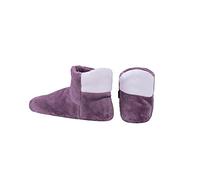 RAIKOU Cosyshoe Hausschuhe-Pantoffel Stiefel für Damen, Herren aus Micro Flausch mit ABS und Rutschfester Sohle, Super Flauschige (Lila,37-40)