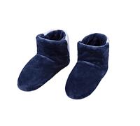 RAIKOU Cosyshoe Hausschuhe-Pantoffel Stiefel für Damen, Herren aus Micro Flausch mit ABS und Rutschfester Sohle, Super Flauschige (Nachtblau,40-43)