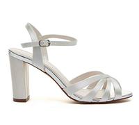 Rainbow Club Bautschuhe Blake - Damen, Sandalette, Ivory Satin - Gr. 39.5 (UK 6.5)