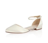 Rainbow Club Brautschuhe Khloe - Damen, Pumps, Ivory Satin - Gr. 36.5 (UK 3.5)