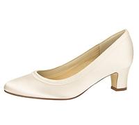 Rainbow Club Brautschuhe Ramona - Pumps, Ivory/Creme, Satin, Größe 37.5 - Hochzeitsschuhe, Blockabsatz