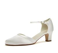 Rainbow Club Damen Brautschuhe Anika - Two Peace Pumps, Ivory/Creme, Gr.-41 (UK 8)