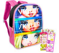 Rainbow High Backpack Set for Girls - Bundle with Rainbow High 15 Inch Backpack with Shopkins Stickers and More (Kids Backpack Elementary School)