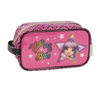 Rainbow High - Federmäppchen mit Reißverschluss, gefüttertes Innenfutter, ideal zum Organisieren von Schreibwaren und kleinen Gegenständen, mit seitlichem Griff, 22 x 12 x 8 cm, Fuchsia