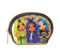 RAINBOW HIGH - Geldbörse für Damen, Mädchen und Mädchen mit Reißverschluss, Geschenkideen - Rainbow High Bunte glänzende Geldbörse mit Logo, 11,5 x 8 x 4 cm,