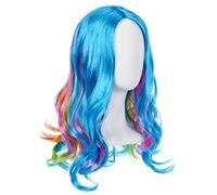 Rainbow High Perücke 45.72cm - Weiches, extra langes Haar für Rollenspiele - Glam Dress-Up Accessoire für Mädchen - Regenbogen