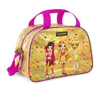 Rainbow High Sporttasche für Mädchen 4 5 6 Jahre - Gold Schwimmtasche Wasserdicht Kleine Kinder mit Regenbogen Puppen - Umhängetasche Duffel Bag für Kleinkind Kindergarten - 28x41x21 cm - Perletti