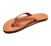 Rainbow Sandals Luxuriöse Damen-Fußgewölbe-Stütze aus Leder, einlagig, mit einem 1,9 cm breiten Riemen, Tahitian Tan, 37.5/38.5 EU