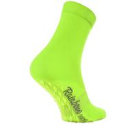 Rainbow Socks - Damen Herren Bunte Baumwolle Antirutsch Socken ABS - 1 Par - Grün - Größen 39-41