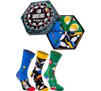 Rainbow Socks - Damen Herren Fun Socks Box Geschenk - 3 Paar - Billard Bowling Dart - Größen 47-50