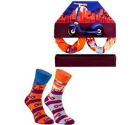 Rainbow Socks - Damen Herren Kick Scooter Socken Box - Novelty Gift for Fans von Outdoor-Sportarten - 1 Paar - Größen EU 36-40