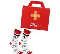 Rainbow Socks - Damen Herren Lustige Erste-Hilfe-Kasten Socken - First Aid Socks Box - Novelty Geschenk für Krankenschwestern und Ärzte - 1 Paar - Größen EU 36-40