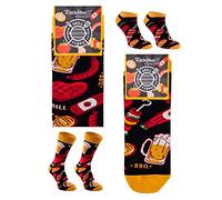 Rainbow Socks - Damen Herren Lustige Party Sneaker und Ankle Socken - 2 Paar - Grill - Größen 41-46