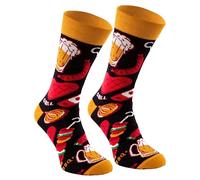 Rainbow Socks - Damen Herren Lustige Party Socken - 1 Paar - Grill - Größen 41-46