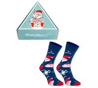 Rainbow Socks - Damen Herren Weihnachtssocken in einer Geschenkbox - Christmas Socks In Box - 1 Paar