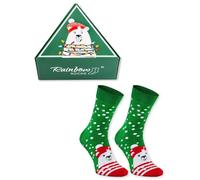 Rainbow Socks - Damen Herren Weihnachtssocken in einer Geschenkbox - Christmas Socks In Box - 1 Paar