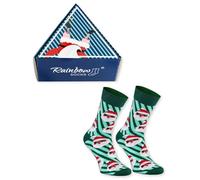 Rainbow Socks - Damen Herren Weihnachtssocken in einer Geschenkbox - Christmas Socks In Box - 1 Paar