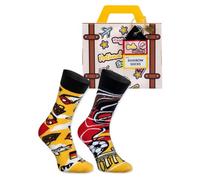 Rainbow Socks - Deutsche Socken Im Koffer - Für Reisende, Touristen, Deutschlandliebhaber - 1 Paar In Den Farben Der Deutschen Fahne - Größe 41-46