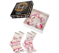 Rainbow Socks - Headphones Box Socks - Damen Herren Novelty Kopfhörer Socken - Weiße und rosa Kopfhörer - 2 Paar - Größen 41-46