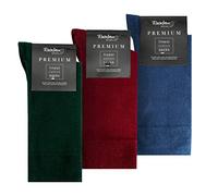 Rainbow Socks - Herren Premium Antibakterielle Business-Socken mit Silberionen - Flaschengrün Dunkelrot Jeansfarbig - Größen 42-43