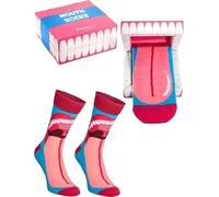 Rainbow Socks - Mouth Box Socks - Damen Herren Novelty Geschenk Zahnsocken Für Dentist Zahnärzte - 1 Paar - Größen 41-46