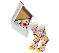 Rainbow Socks - Pizza Slice Box Socks - Capricciosa - Damen Herren Pizza Socken 1 Paar - Größen 41-46