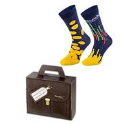 Rainbow Socks - Rainbow S(T) ck Exchange Box - Damen Herren Börse Stocks Novelty Gift Geshenke Socken Für Finanzer Investor Händler Geschäftsfrau Geschäftsmann - 1 Paar - Größen 47-50