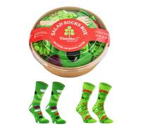 Rainbow Socks - Salad Socks Box - Damen Herren Lustige Salat Socken - Ein Geschenk für Fans von Salaten Einem Gesunden Lebensstil und Gesunder Ernährung - 2 Paar - Größen 41-46