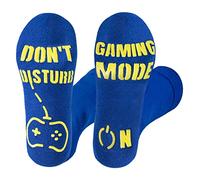 Rainbow Socks - Unisex Damen Herren -Anti-Rutsch-Socken Abs mit Einer Lustigen Anschrift - Für Frauen und Männer, Spieler, Gamer - Wenn Du Es Lesen Kannst - 1 Paar - blau - 36-38