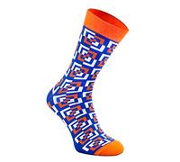 Rainbow Socks - Unisex Damen Herren - Ein Paar Socken mit Geometrischen Mustern - Socken mit Geometrischen Mustern - 1 Paar - GEOMETRIC3-41-46