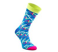 Rainbow Socks - Unisex Damen Herren - Ein Paar Socken mit Geometrischen Mustern - Socken mit Geometrischen Mustern - 1 Paar - GEOMETRIC4-36-40