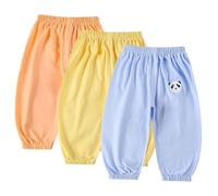 Rainjia 3er Pack Baby leichte Hose Bloomers Gr. 80/86/92/98 Kinder Mädchen Jungen Baumwolle Lange Hosen Pumphose Gr. 92/98/104/116/122 Haremshose Jogginghose Lässige Hose 1-7Jahre