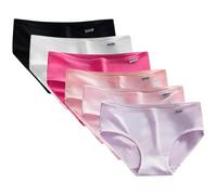 Rainjia 6er Pack Unterhosen Teenager Mädchen Unterwäsche Gr. 134/140/146 Stretch Unterhosen Slips 152/158/164/170 Weiche Mittlerer Bund Schlüpfer für Teenager 8-18 Jahren