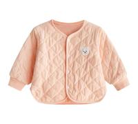 Rainjia Baby Wendejacke mit Wattierung Jungen Mädchen Gr. 68/74 Baby Steppjacke Sweatjacken Ohne Kapuze Gr. 80/86/92 kinder Übergangsjacke Winter warm Mantel 6 Monate - 4 Jahre