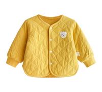 Rainjia Baby Wendejacke mit Wattierung Jungen Mädchen Gr. 68/74 Baby Steppjacke Sweatjacken Ohne Kapuze Gr. 80/86/92 kinder Übergangsjacke Winter warm Mantel 6 Monate - 4 Jahre
