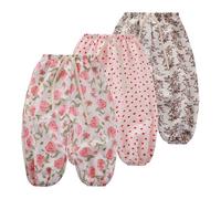 Rainjia Babyhose Schlupfhose Sommerhose 6-12Monate -5 Jahre, 3er Pack Baby Leichte Pumphose Haremshose Mädchen Jogginghose dünne Freizeithose Baggy Jogger Hose Gr. 68/74/80/86/92/104/116