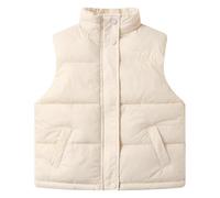 Rainjia Kinder Steppweste Winter Weste Stehkragen Gr.104-158, Mode Jungen Pufferweste Ärmellos Steppjacket Winddicht Herbst gepolstert Weste Mädchen Daunenweste übergangsweste, 3-13 Jahre