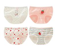 Rainjia Mädchen Unterhosen Bequeme Slips Baumwolle Gr. 80/86/92/98/104/116/122/128/134, 4er Pack Mädchen Unterhosen Unterwäsche Schlüpfer Pantys Unterhosen Mädchen Unterwäsche Stretch Slips