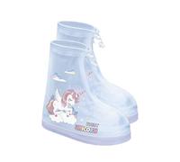 Rainjia Regenüberschuhe Wasserdichte Einhorn 24-37, Schuhüberzieher Faltbare Wasserdicht Überschuhe Kinder Rutschfest Regenüberzieher Schuhe Wiederverwendbare Regenstiefel Schuhabdeckung