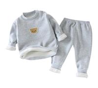 Rainjia Thermounterwäsche Baby 68/74/80/86 Mädchen Innenfleece Skiunterwäsche Funktionsunterwäsche 92/98/104 Jungen Thermo Unterwäsche Thermounterhemd + Thermo Leggings 110/116/122/128/134