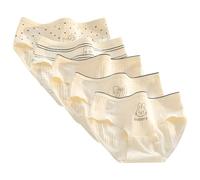 Rainjia Unterhosen Mädchen Baumwolle Gr. 134-170, 5er Pack Teenager Stretch Unterhosen Slips Unterwäsche mit Cartoon-Motiven Weiche Mittlerer Bund Schlüpfer für Teenager 8-18 Jahren, 60-75kg