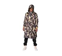 Camo Regenponcho Poncho Damen, camo beige / braun / grau