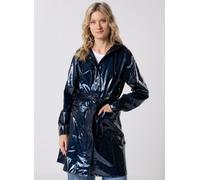 RAINS - Bekleidung Curve Long Jacket W3 NPU - blau - Größe XS