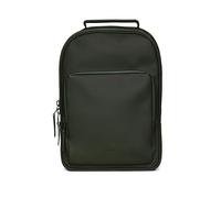 RAINS Book Daypack, wasserdichter Rucksack für die Schule, skandinavisches Design, 2 Jahre Garantie, passend für Laptops bis zu 38,1 cm (15 Zoll), grün, One size