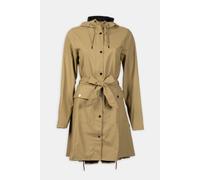 RAINS Curve W Jacket W3 Khaki Unisex Größe: S | Trench Coats Outlet | Unisex | Braun