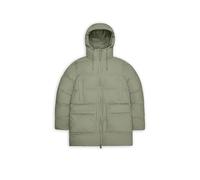 RAINS Parka ALTA LONG PUFFER CARGO J hellgrün | XL