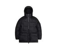 RAINS Parka ALTA LONG PUFFER CARGO J schwarz | M